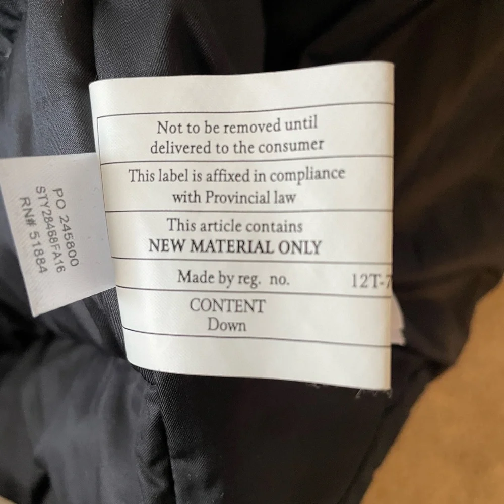 Patagonia size S Black Down Jacket (knee length) - Picture 9 of 10